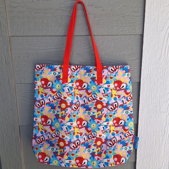 Estee Lauder X Hattie Stewart Happy Hearts Floral Daisy Tote Colorful Clowncore - Picture 6 of 12